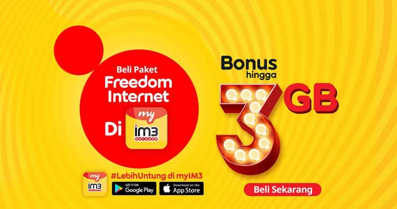 Paket Internet Indosat Data - Freedom 16GB 30hari